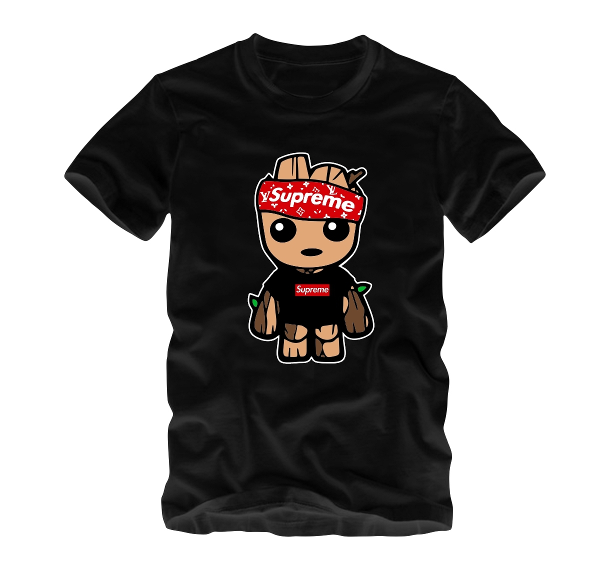 Baby Groot LV black Shirt, Supreme Style T-Shirt No Blunt or Cigar - T-Shirts, Tank Tops