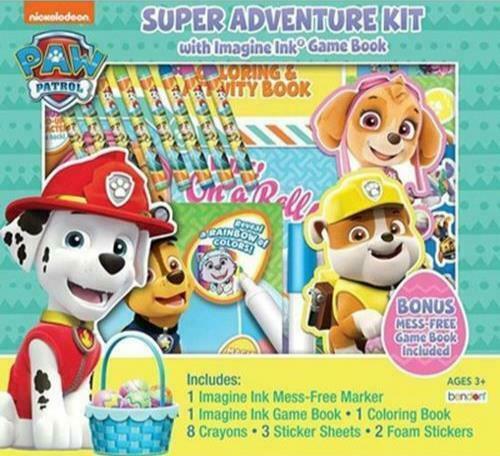 New NICKELODEON PAW PATROL Super ACTIVITY SET Imagine Ink Coloring Book Stickers