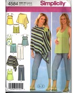 Uncut Size 6 8 10 12 In K Maternity Pants Top Poncho Simplicity 4584 Pattern - $8.99