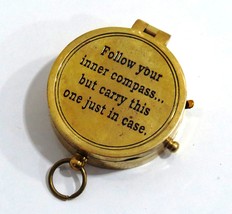 NauticalMart Brass Directional Magnetic Navigation Pocket Compass