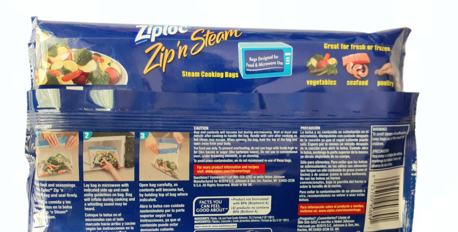 zip and steam bolsas