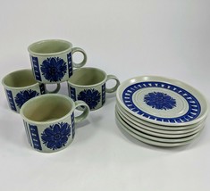 Midwinter Stonehendge Cups and Saucers Made In England Stoneware 4 cups ... - $23.36