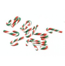 Dollhouse Candy Canes Christmas 1 Dozen Green, Red, White mul2698b Miniature - $9.03