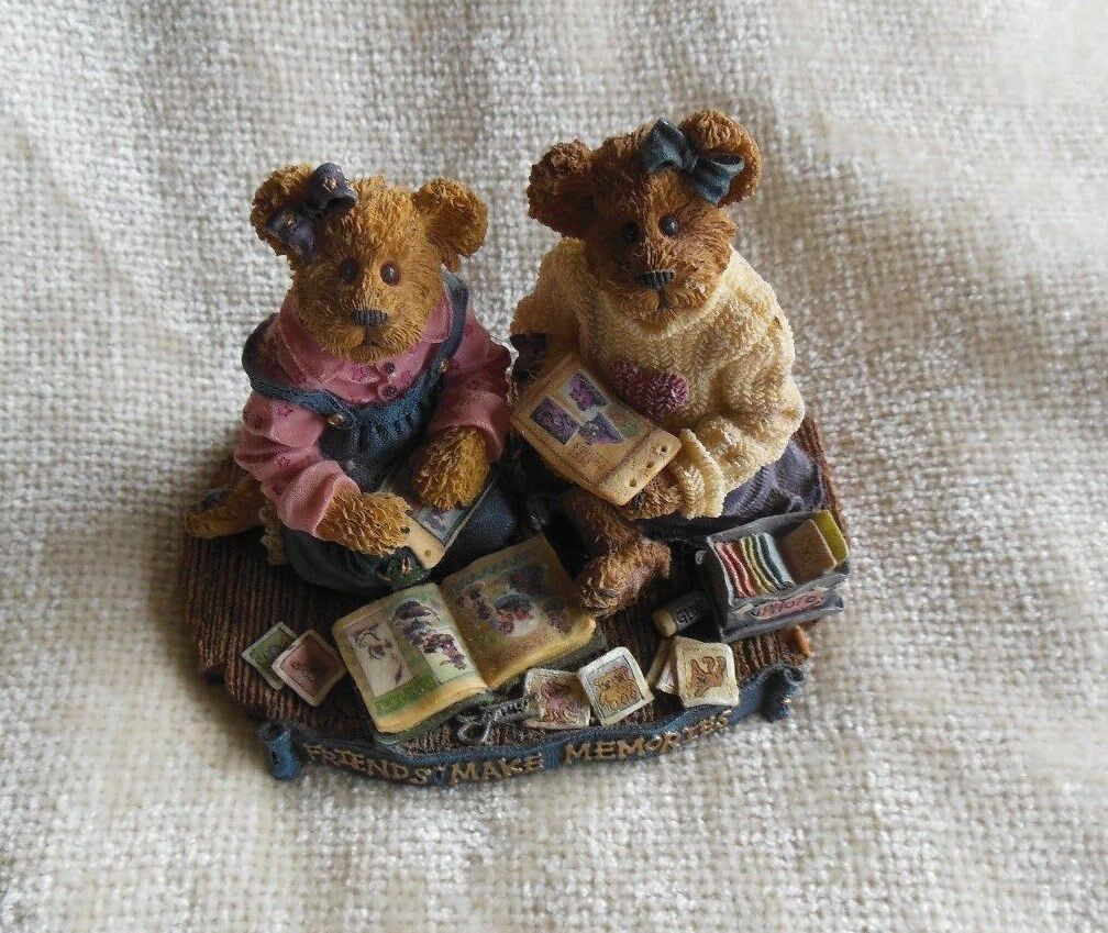 Jen and Michelle-Scrapbook Friends-Boyds Bears Bearstone #2277924 - $43.07