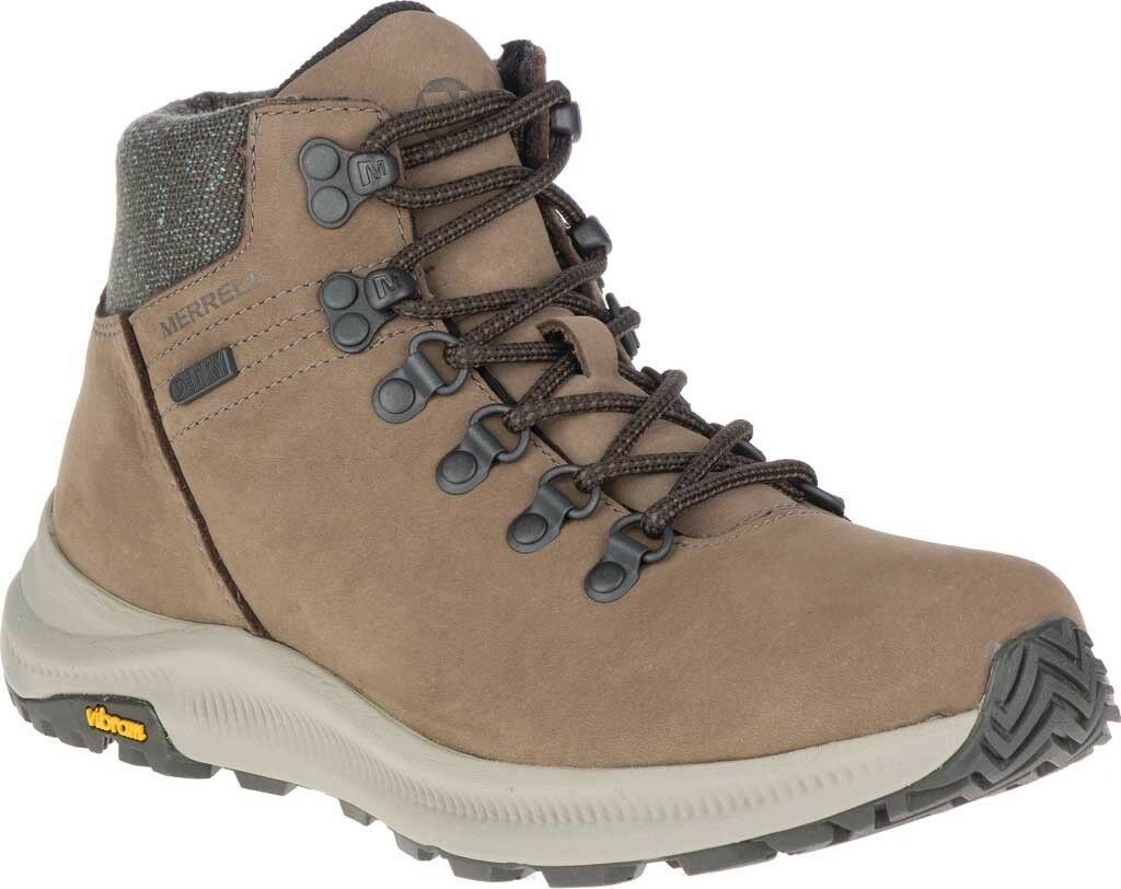 Merrell Ontario Mid Waterproof Hiker Boot (Women’s) in Boulder Leather