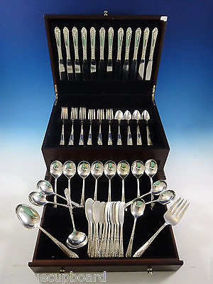 Primary image for Promise by Royal Crest Sterling Silver Flatware Set For 12 Service 76 Pieces