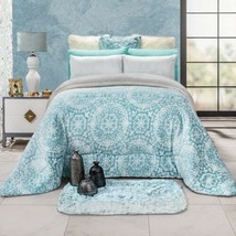 Clio Medallions Flannel Extra Soft Blanket Very Thick And Warm King Xl Size - $108.89