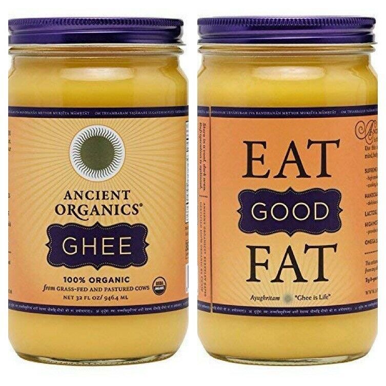 Ancient Organics 100 Organic Ghee From Grassfed Cows 32oz 2 Pack