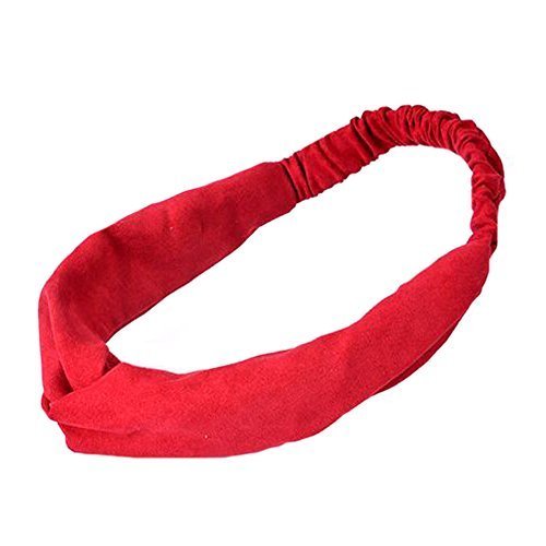 Comfortable Hair Bands Multi Style Headband for Sports or Fashion-Red