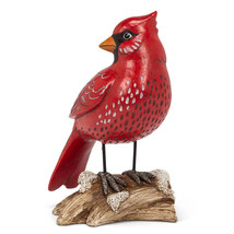 Cardinal Bird Figurine Statue Red Realistic Life Like Bird 8.5" H Freestanding image 2