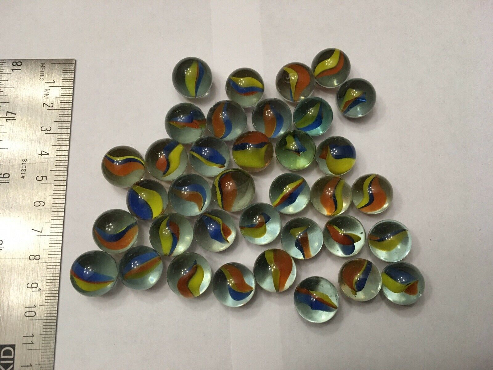 2 POUNDS 5/8 INCH TRI-COLOR CATS EYE MEGA VACOR MARBLES FREE SHIPPING 