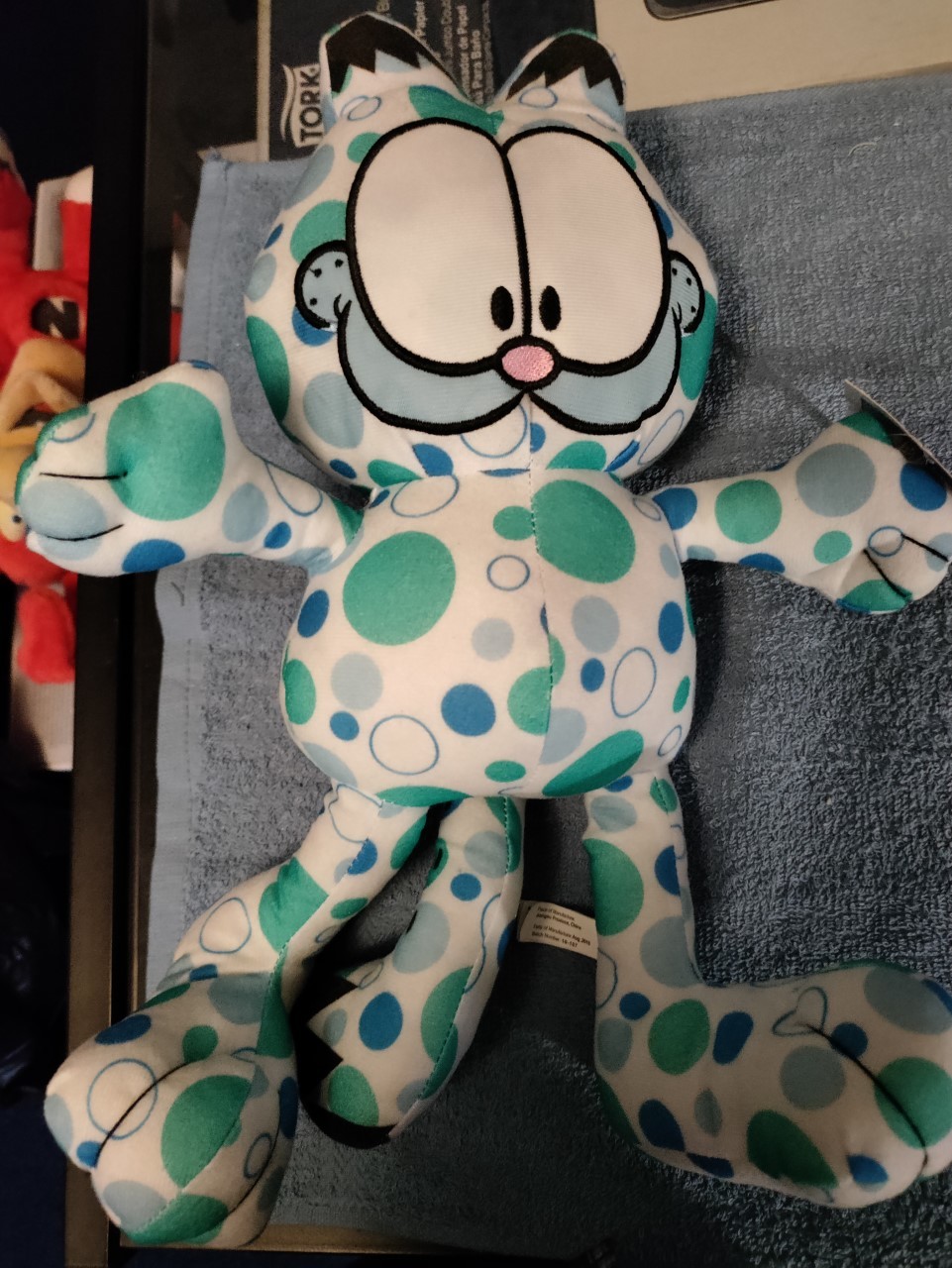 blue garfield plush