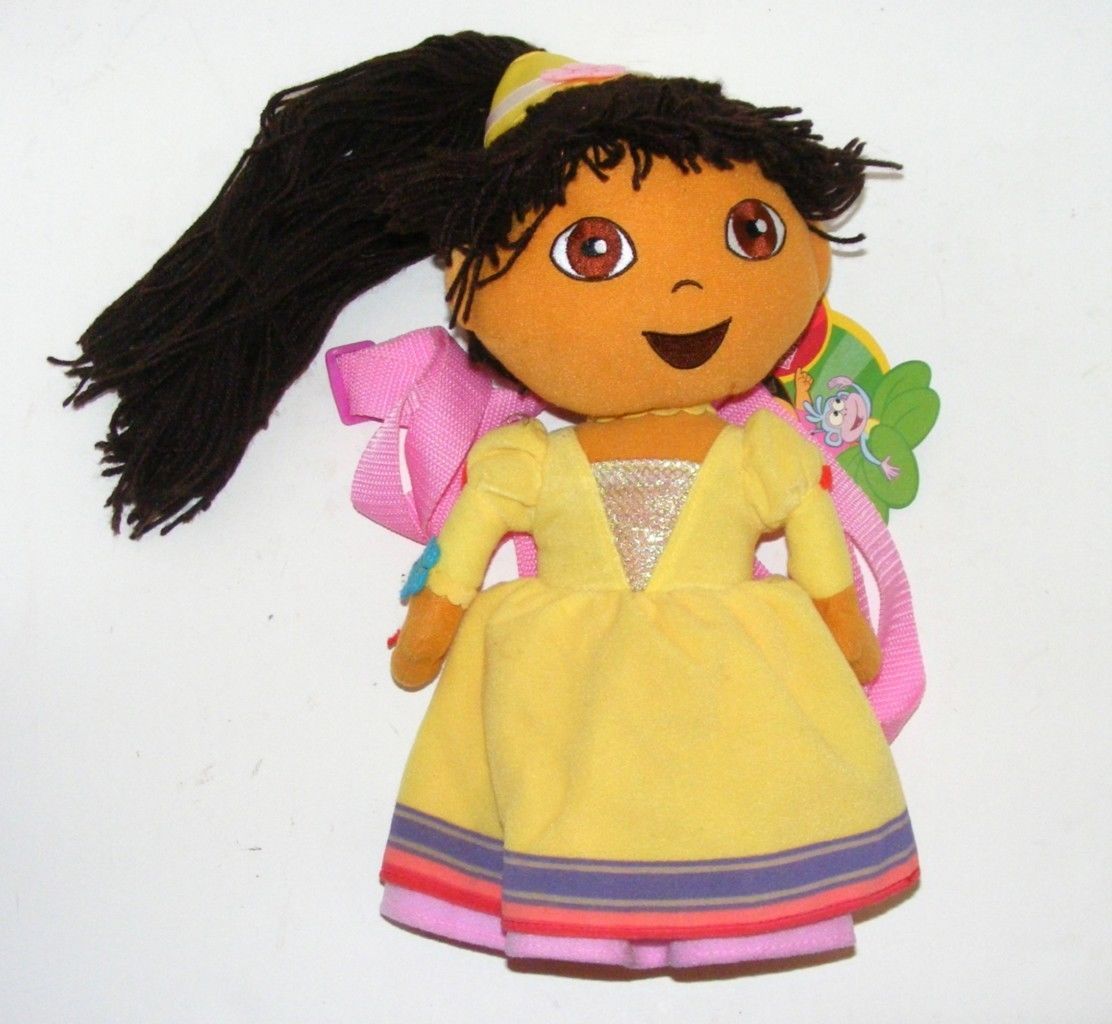 Dora the Explorer Backpack Royal Princess Plush Doll Toy Purse NWT NOS ...