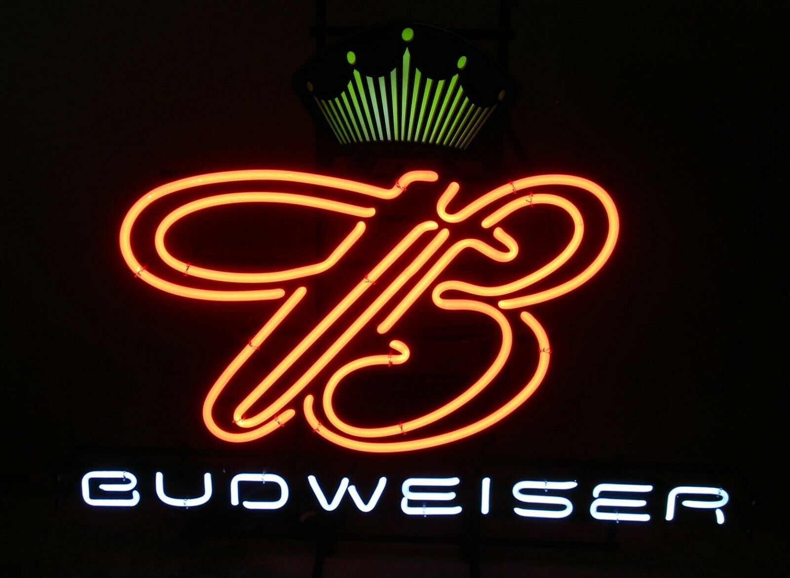 Rare Vintage Neon Budweiser Sign with Crown and similar items