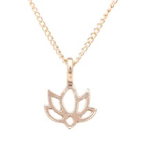 Fashion Jewelry Good Karma Happy Lotus Choker Necklace - $5.29