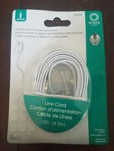 GE 76192 4 Conductor 15-Feet Line Cord, White - $29.58