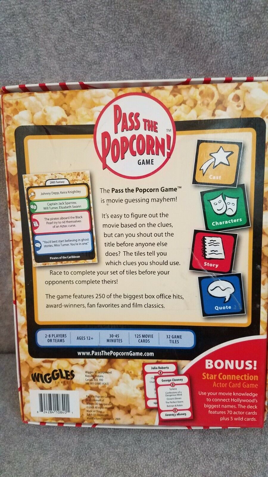 Pass the Popcorn Board Game Contemporary Manufacture