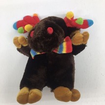 Dan Dee Collectors Choice Moose 8" Winter Plush Stuffed Animal Multi-color Horns - $9.79