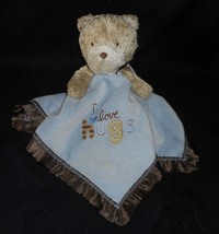 Carter's Security Blanket Baby Teddy Bear I Love Hug Rattle Stuffed Animal Plush - $22.91