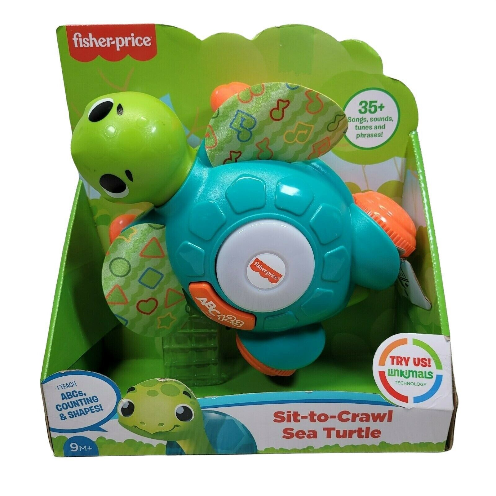 Fisher Price Linkimals Sit to Crawl Sea Turtle Light up Musical