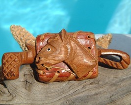 Vintage Wood Horse Head Pin Brooch Leather Riding Crop Polo Stick - $17.95