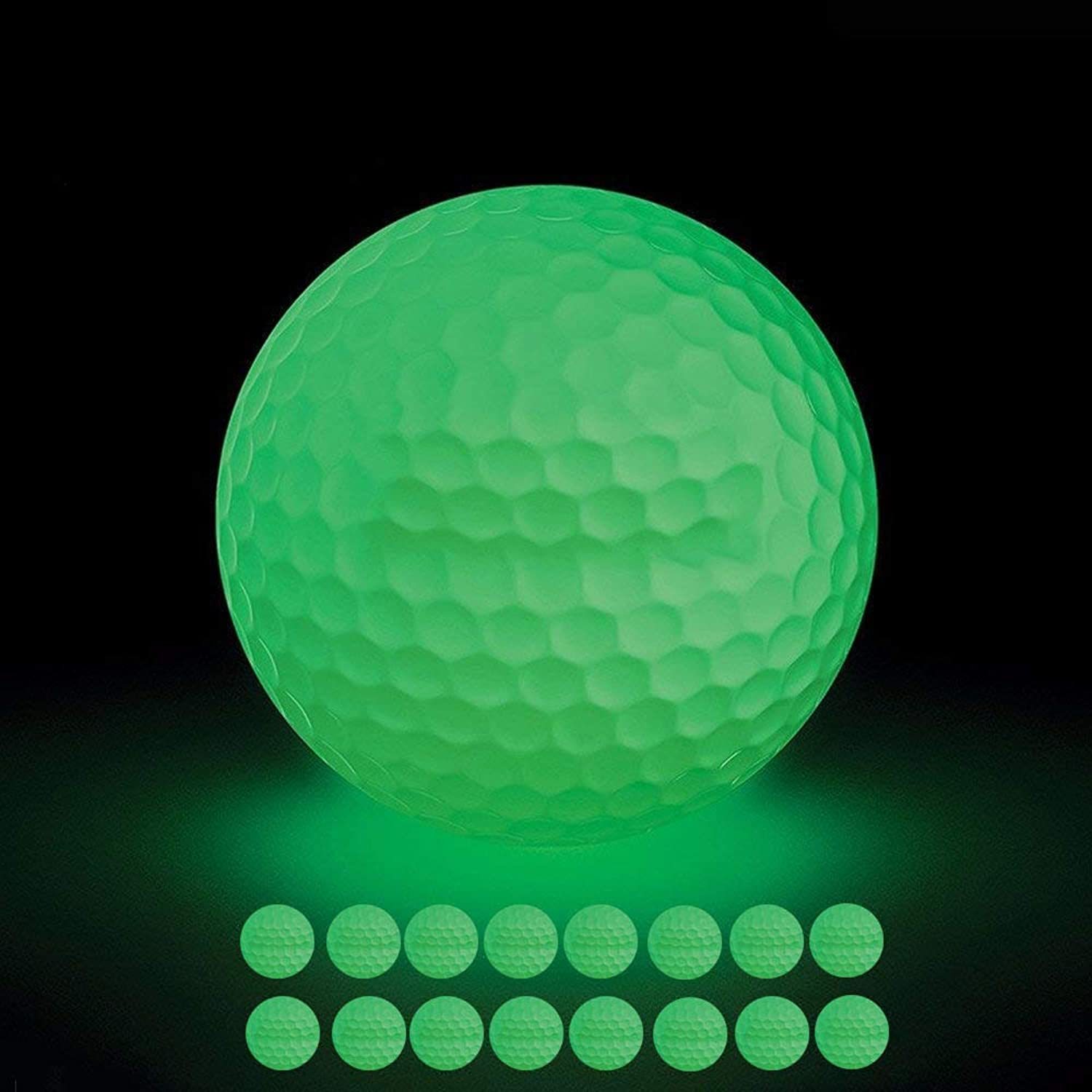 16 Pack Luminous Night Golf Balls Glow In The Dark Best Hitting Tourna