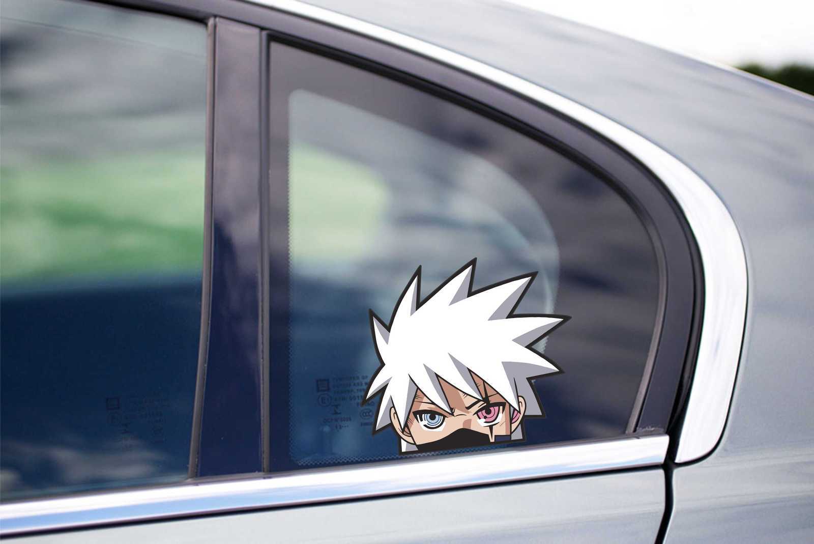 Kakashi Peeking Window Vinyl Decal Sticker Cars Anime Naruto Cartoon