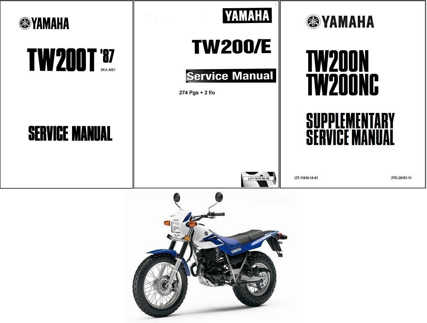 ... Yamaha TW200 Service Repair Manual and 25 similar items. S l1600