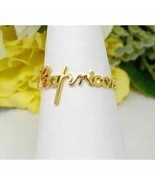 Capricorn Zodiac Scripted Stacking Layering Ring - $14.85