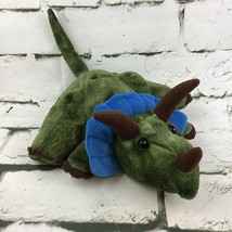 Caltoy Triceratops Plush Hand Puppet Green Full Body Dinosaur Soft Toy - $9.89