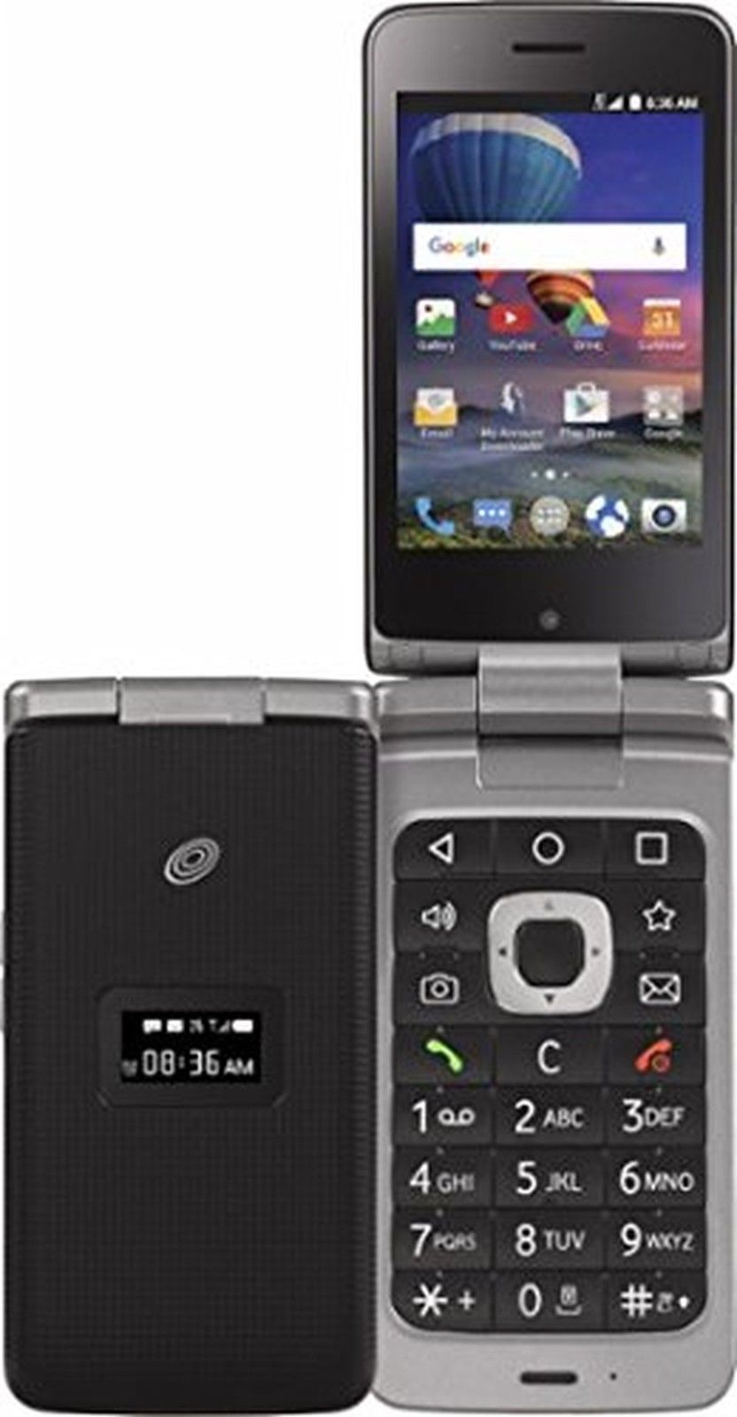 Tracfone Zte Cymbal T Android Flip 4g Lte Prepaid Touchscreen Phone