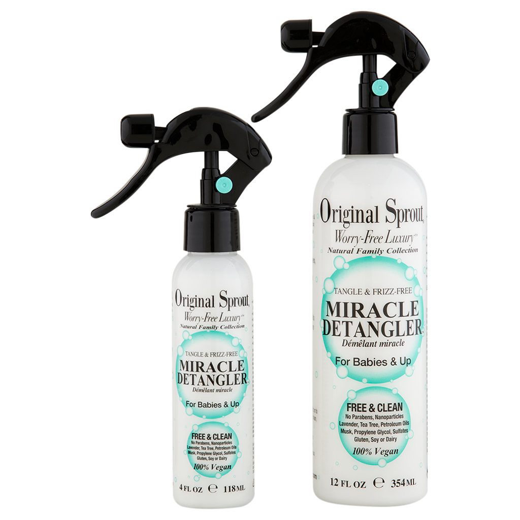 Original Sprout Miracle Detangler 12 Oz And 4 Oz Gel Mousse And Spray
