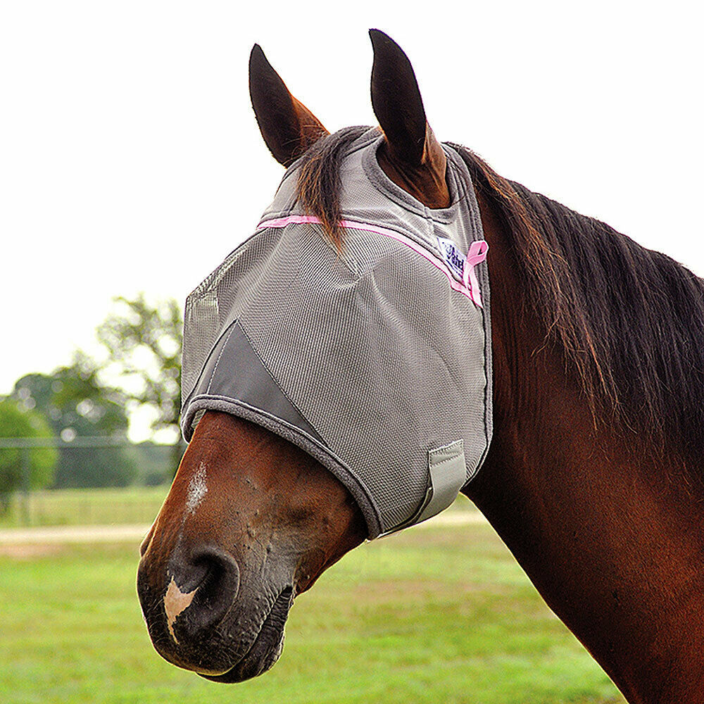 HORSE CASHEL CRUSADER STANDARD FLY MASK W / TRIM ANIMAL RESCUE BENEFIT