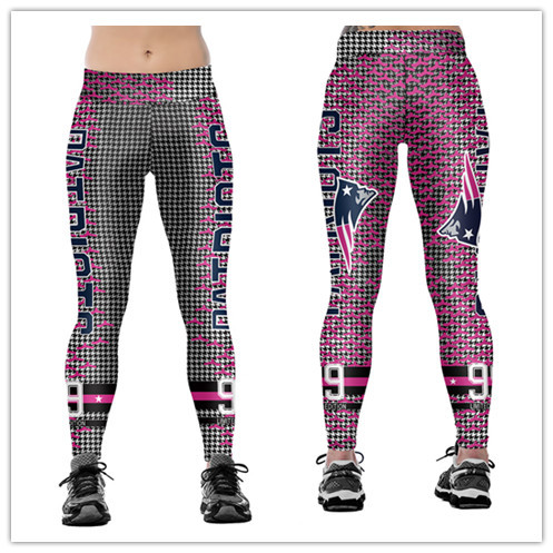 Women Patriots Digital Print Pants Running Tights Yoga NFL High Waist Leggings