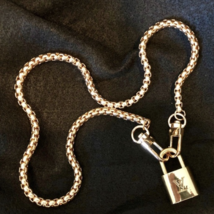 Louis Vuitton Lock on 24" Box Chain Necklace - $89.00
