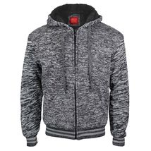 Men's Athletic Soft Sherpa Lined Fleece Zip Up Hoodie Sweater Jacket image 6