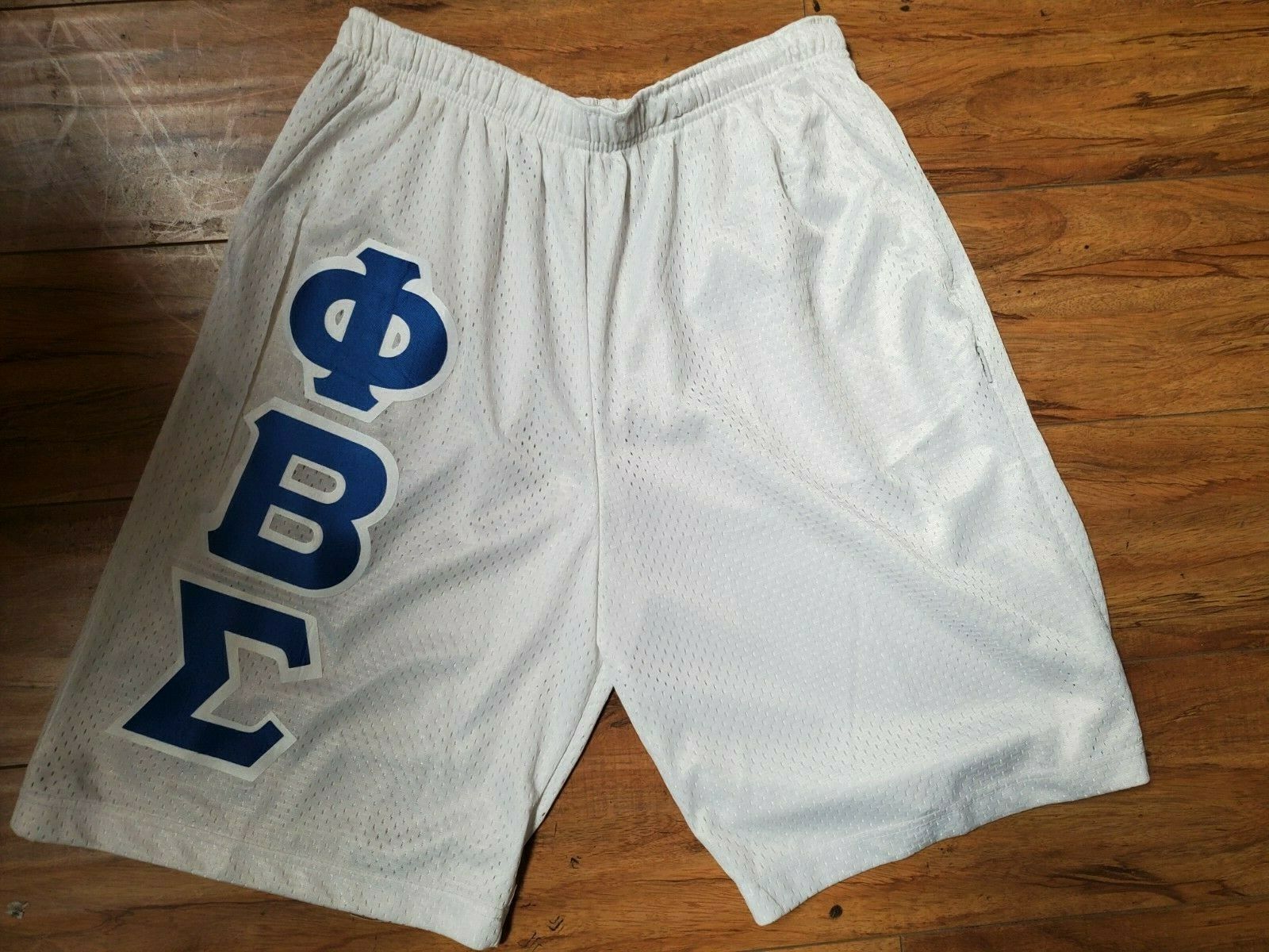 PHI BETA SIGMA Fraternity Basketball Shorts WHITE PHI BETA SIGMA SHORTS ...