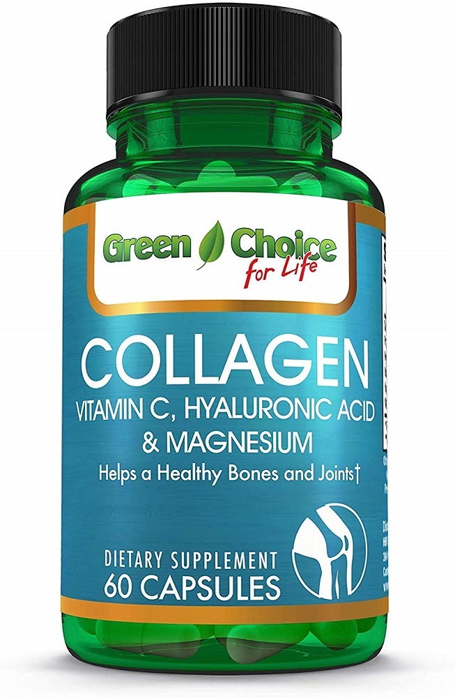 Green Choice Collagen, Vitamin C, Hyaluronic Acid & Magnesium (60), Healthy Hair
