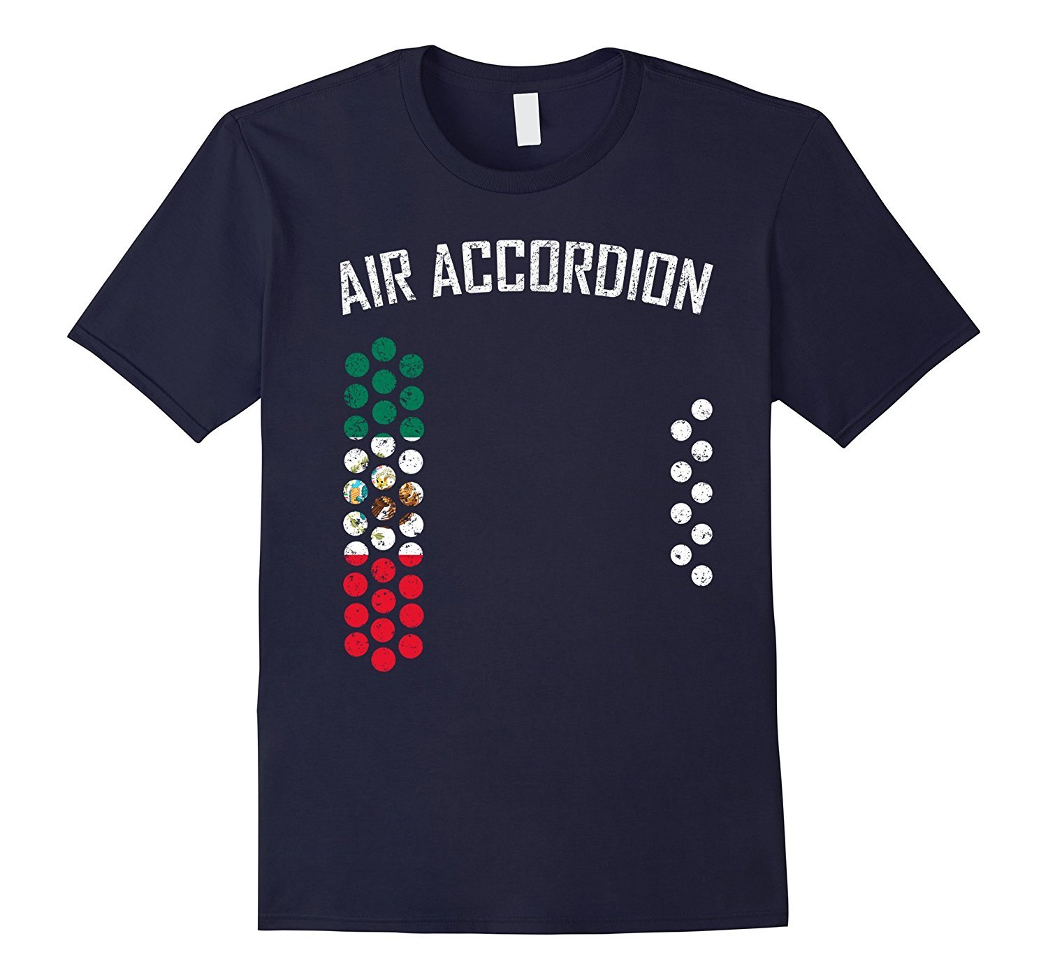 Image of air accordion t shirt - The Flag of Mexico Men