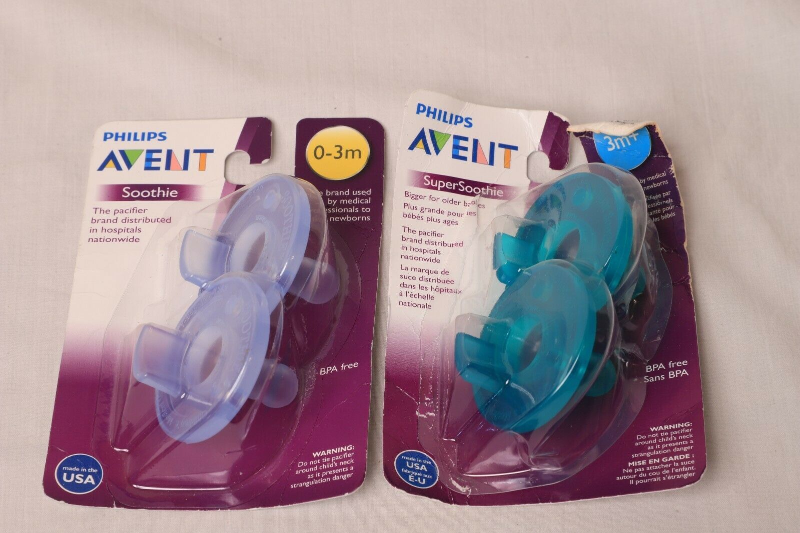 Phillips Avent Soothie + SuperSoothie Pacifier, 03Months and 3 months+
