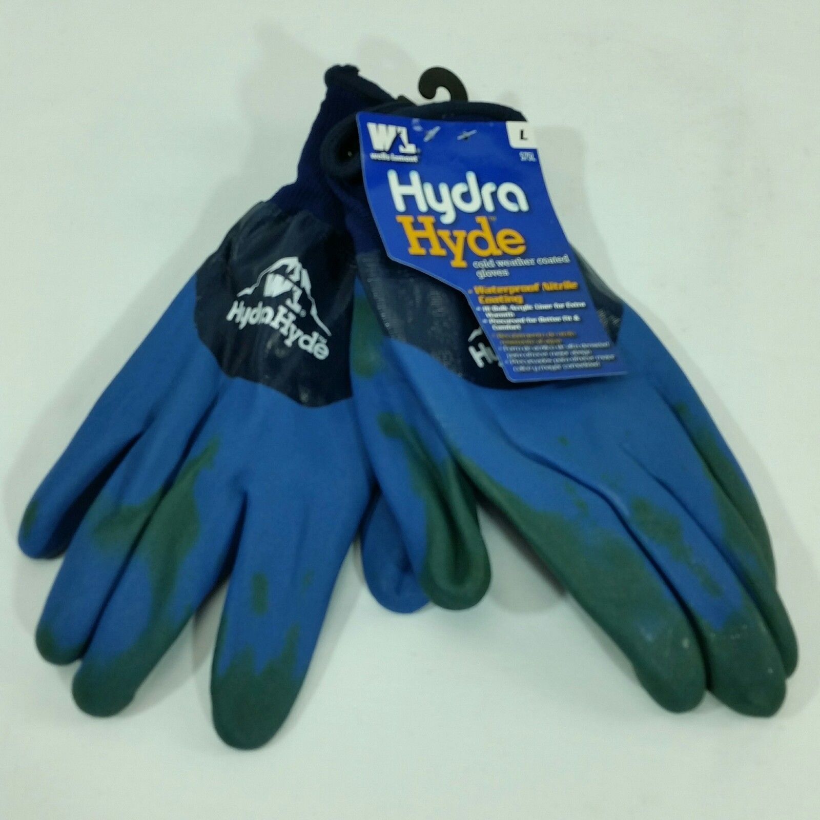 Wells Lamont Work Hydra Hyde Cold Weather Waterproof Nitrile Coated Gloves L New Gloves