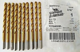 Vermont American 12339 3/16&quot; Titanium Coated Drill Bit 10 Pack - $7.43