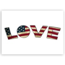 Love USA : Gift Sticker Flag Americana United States Map Patriotic American - $1.50+