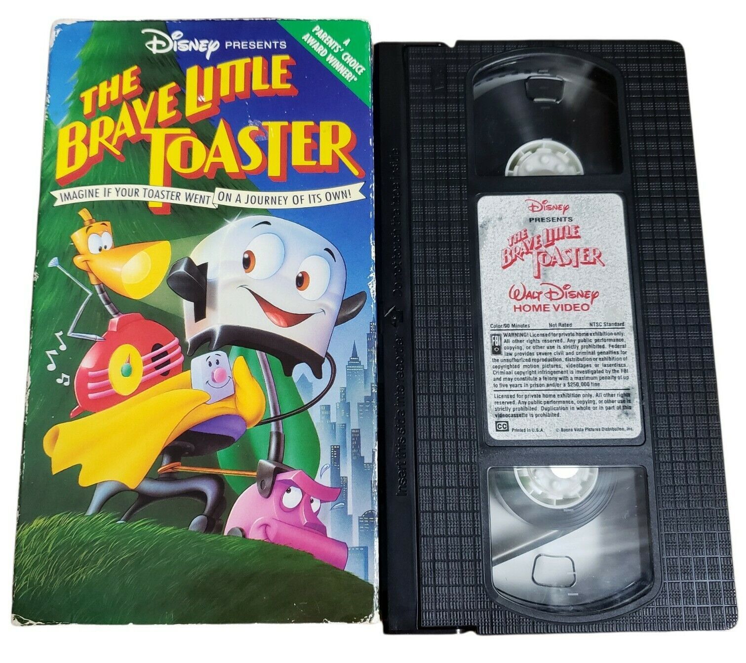 The Brave Little Toaster VHS Tape Walt Disney Home Video Presents 1988 ...