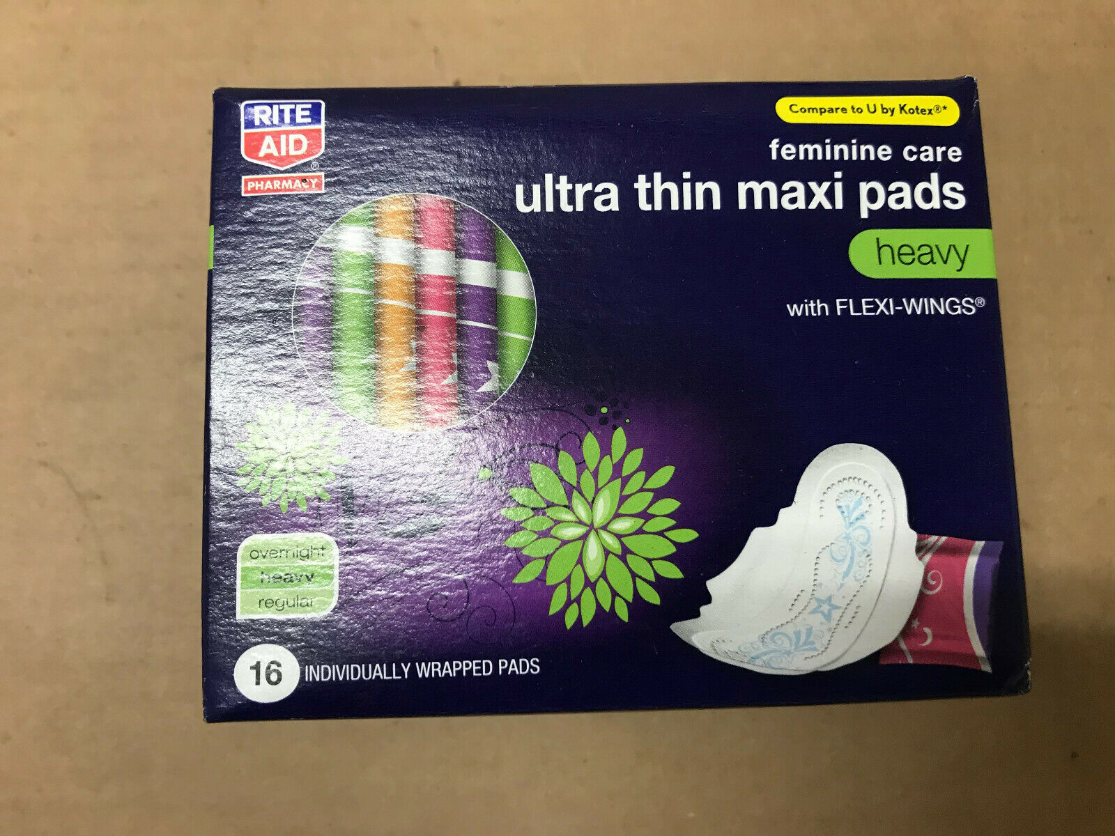 Rite Aid Ultra Thin Maxi Pads Heavy w/ Wings, 16 ct Other Feminine