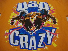 USO Crazy WWE WWF Wrestling T Shirt M - $12.86