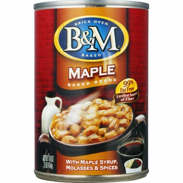 B&M Maple Baked Beans (Twelve 16 Ounce Cans) - Tinned, Jarred ...