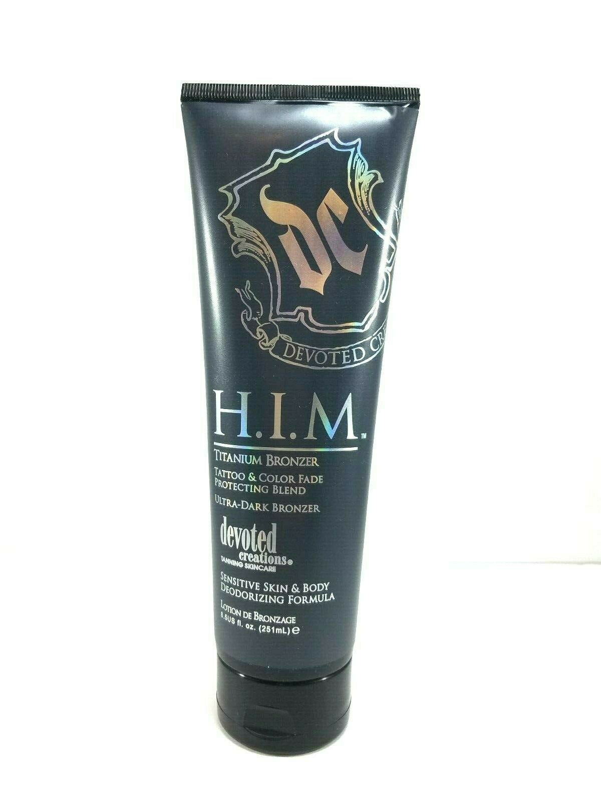 Devoted Creations H.I.M. Him Titanium Bronzer Tanning Bed Lotion 9 oz