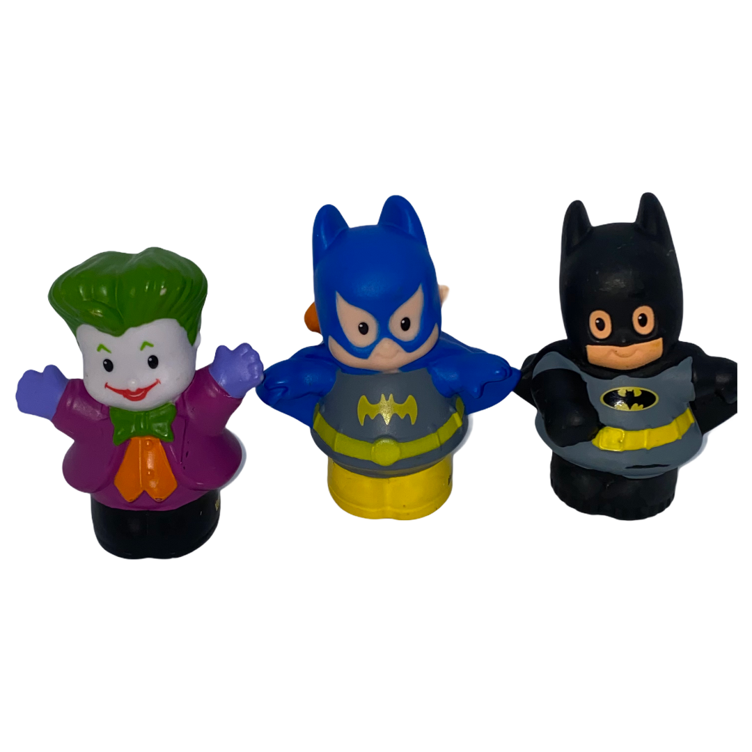 Fisher-Price Little People Batman Batgirl & Joker Figurines - Little ...