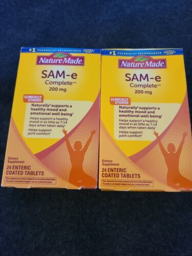 Primary image for Nature Made SAM-e Complete 200 mg Tablets, 24 Count (G3)